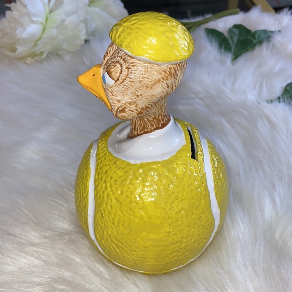 EGGBERT and Friends Malcolm Bowmer Wimbleduck Coin Bank Figurine Enesco Rare - Picture 4 of 17